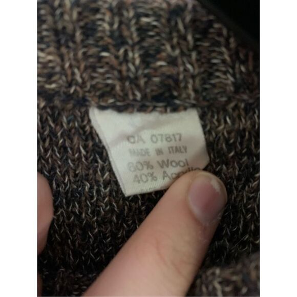 Vintage Oggie Mode Italy sweater crew neck pullover wool blend men's size XL 54 - Picture 5 of 6